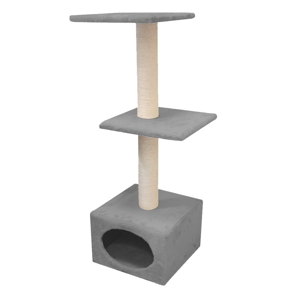croci-monaco-arbre-chat-beige-35x35x103-cm-avec-griffoir image 4