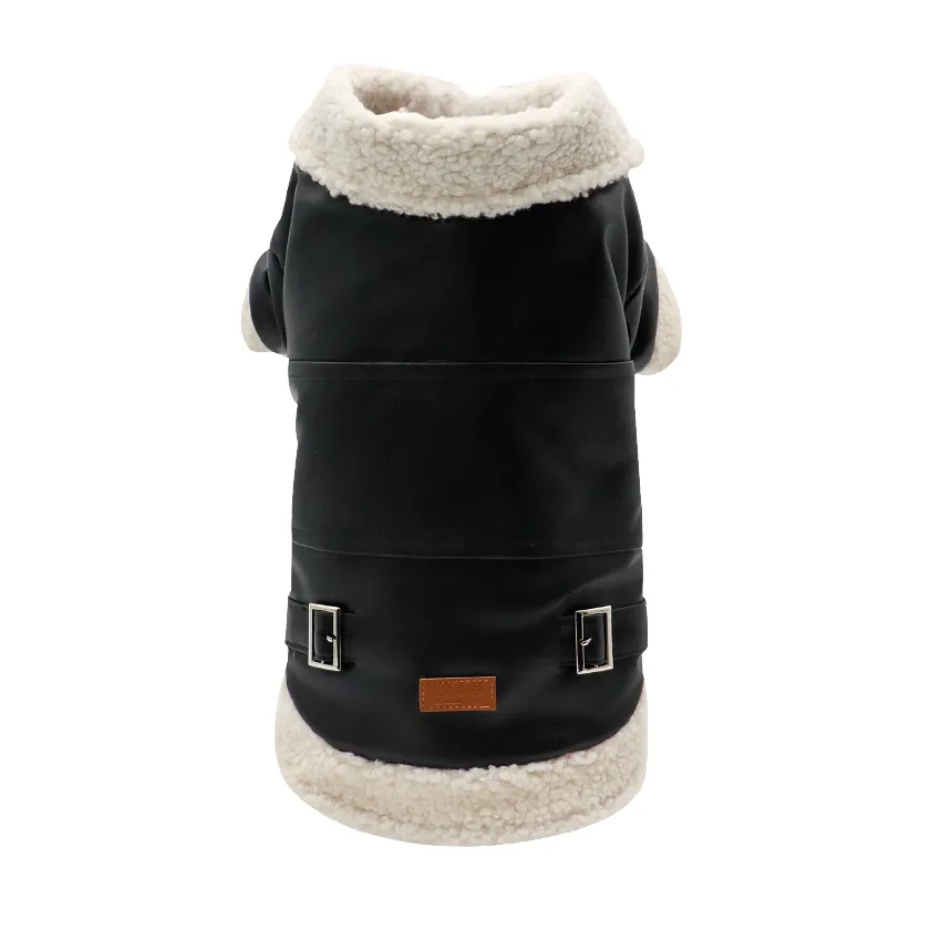 croci-rock-giubbotto-chien-copelle-sherpa-noir-40-cm image 1