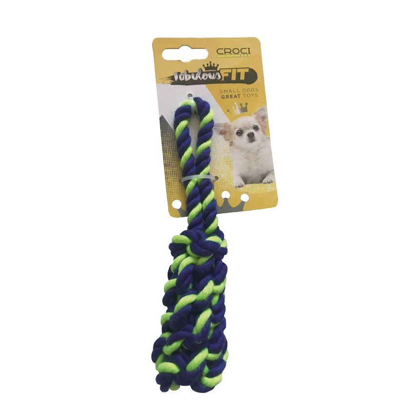 croci-mini-braid-jouet-chien-corde-tress-e-19-cm-orange image 2