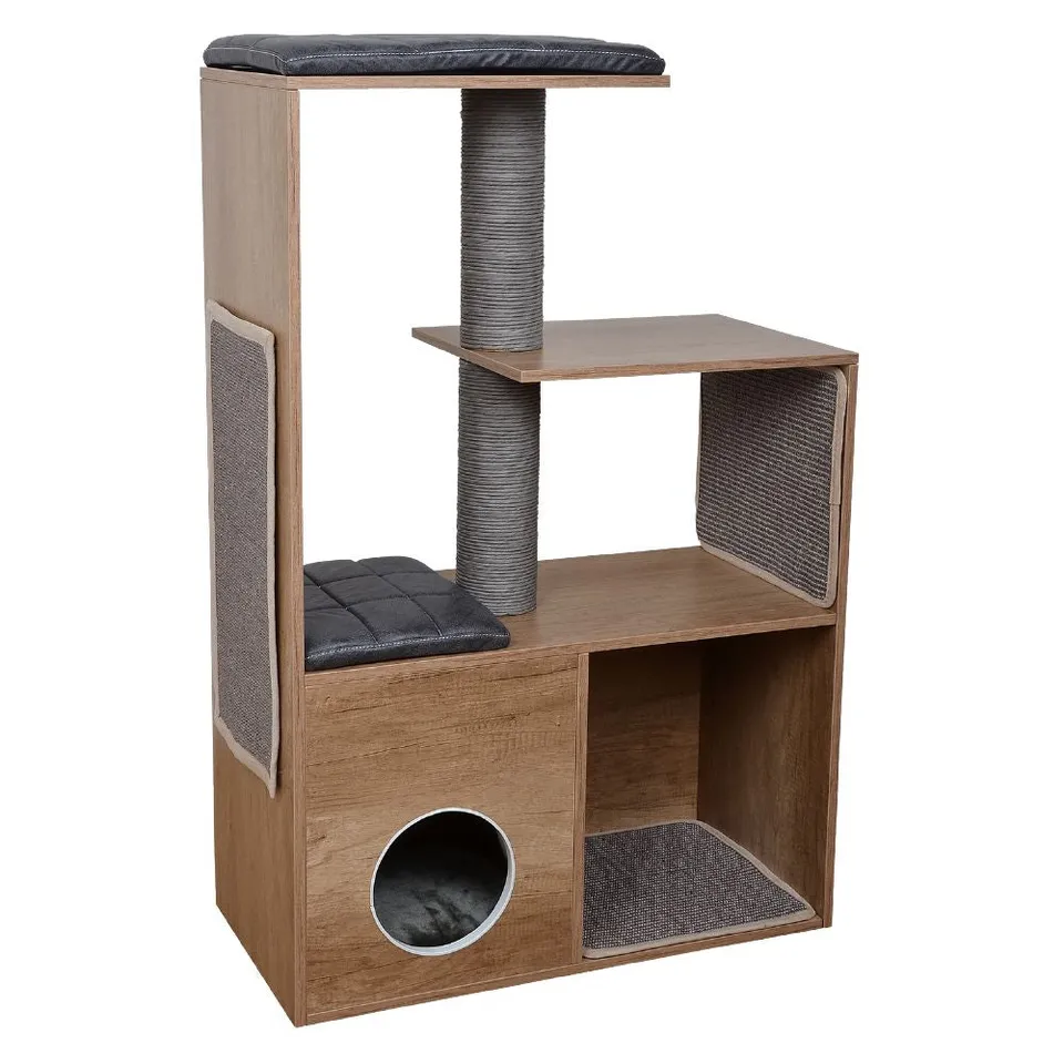 croci-ethica-levels-arbre-chat-griffoir-bois-niche image 1