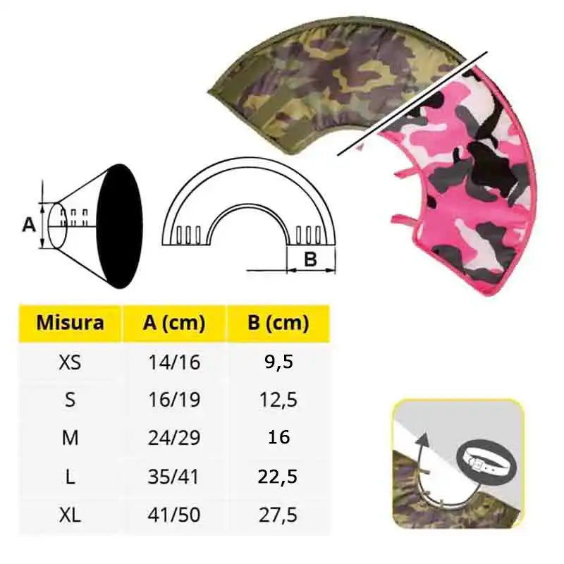 croci-elisabetta-soft-collerette-chien-souple-camouflage image 2