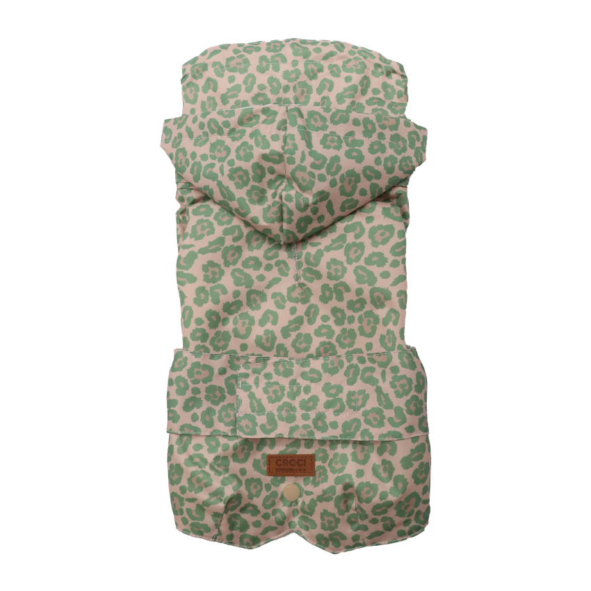 croci-nature-manteau-imperm-able-chien-l-opard-vert-35-cm image 1