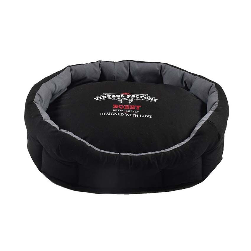 croci-bobby-coussin-chien-factory-d-houssable-kaki-noir image 2