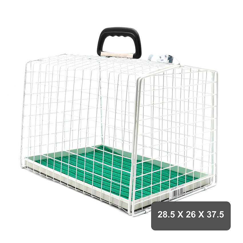 croci-cage-transport-m-tal-chat-chien-32-5x30x40-cm-verrou image 1