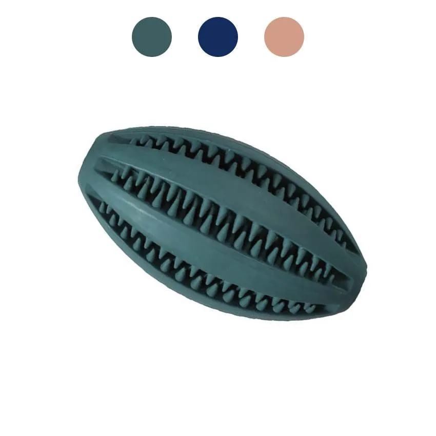 croci-bobby-balle-chien-caoutchouc-rugby-bleu-11-5-cm image 1