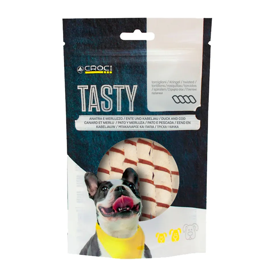 croci-tasty-stick-canard-et-cabillaud-friandise-chien-80g image 1