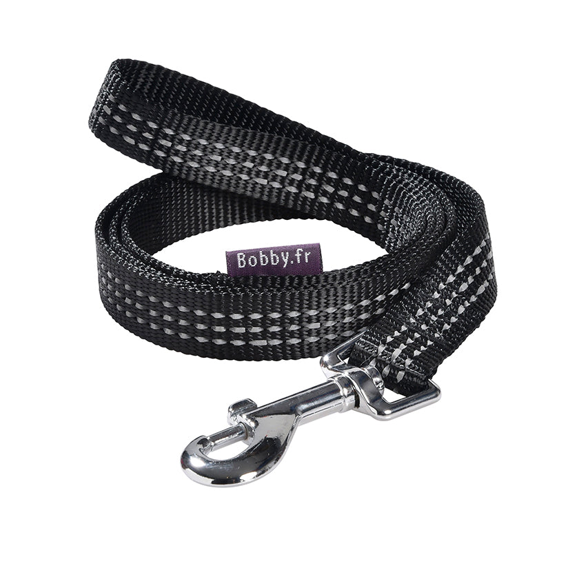 croci-bobby-safe-laisse-nylon-chien-noire-s-m-r-glable image 6