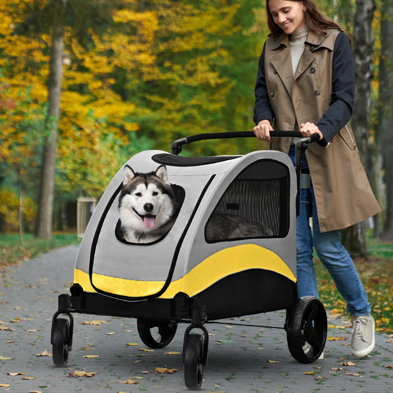 bingopaw-poussette-chien-xl-pliable-65-kg-grand-chien image 6