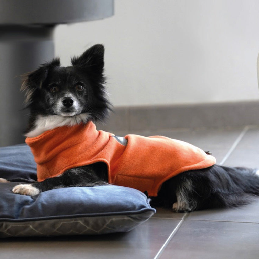 croci-sportsnow-pull-polaire-chien-orange-m-36-cm-zip image 6