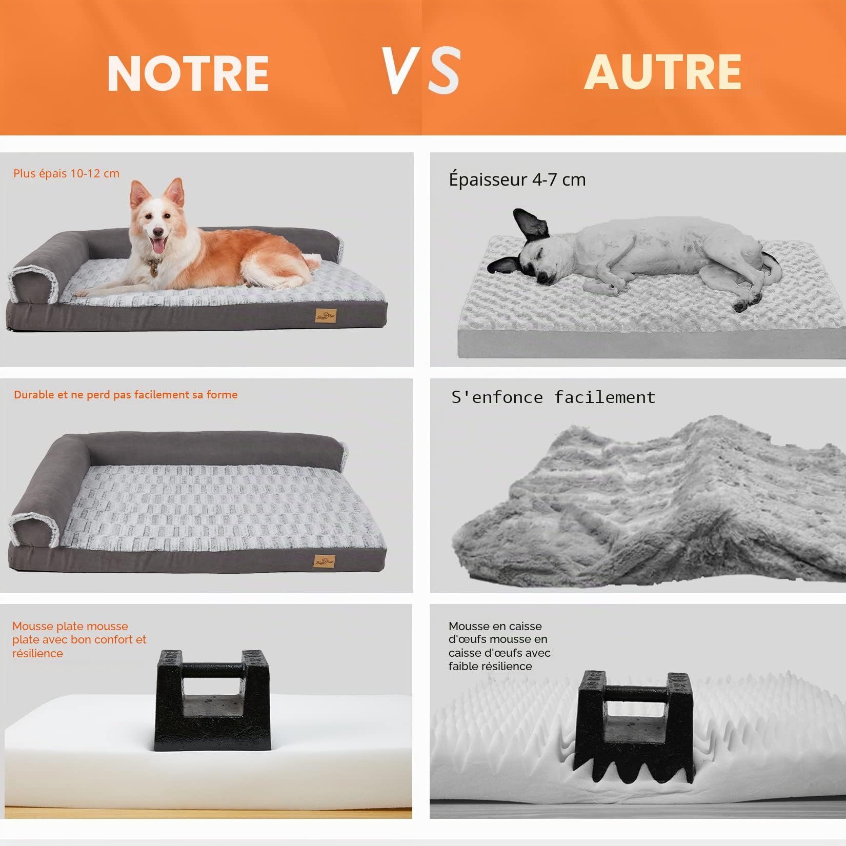 bingopaw-dog-bed-panier-chien-xxl-135x100x28cm-m-moire image 8
