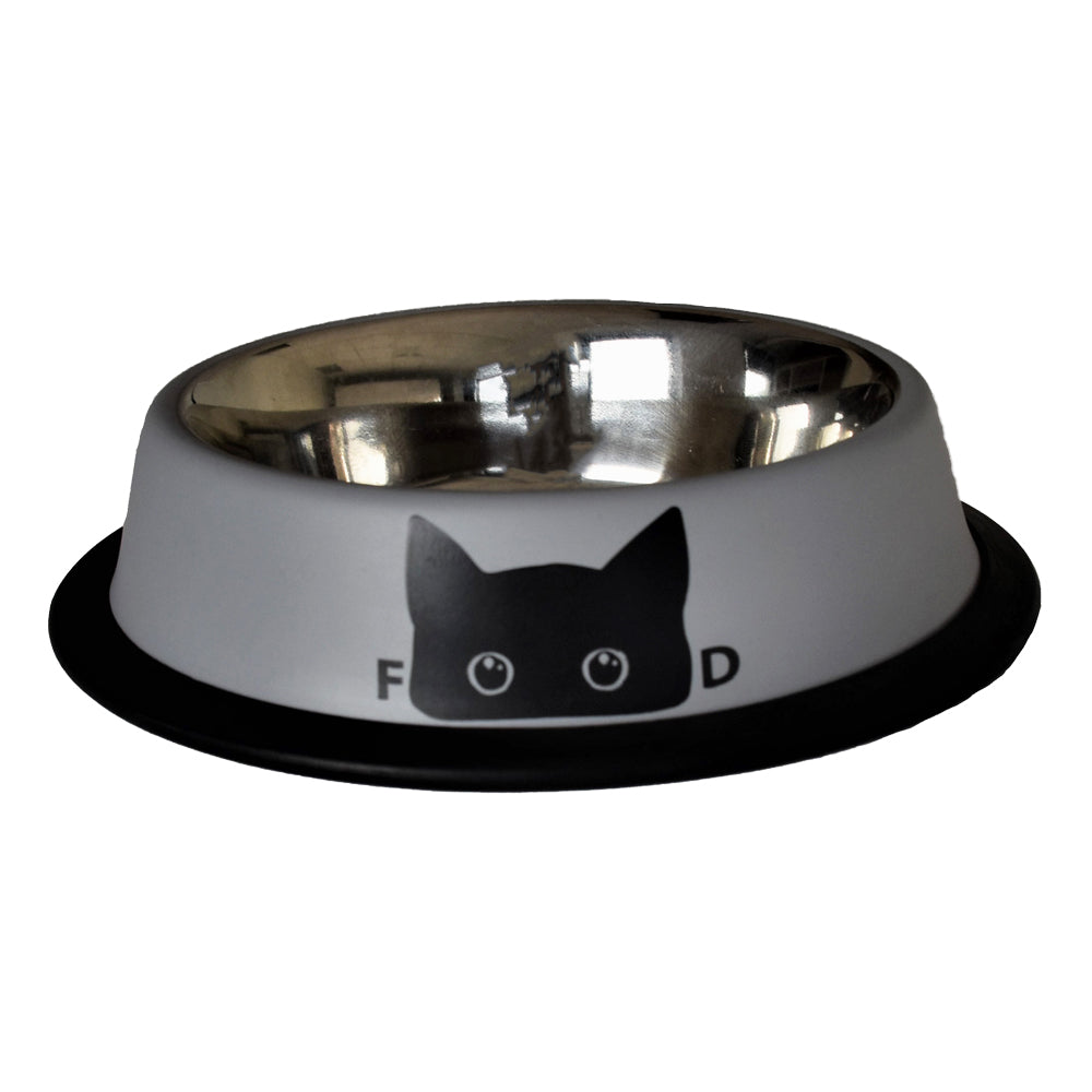 croci-bobby-chat-gamelle-chat-inox-blanche-240-ml image 4