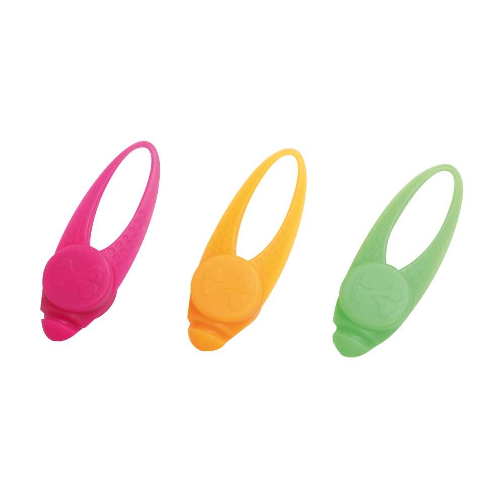 croci-twinkle-lampe-led-silicone-collier-chien-orange image 1