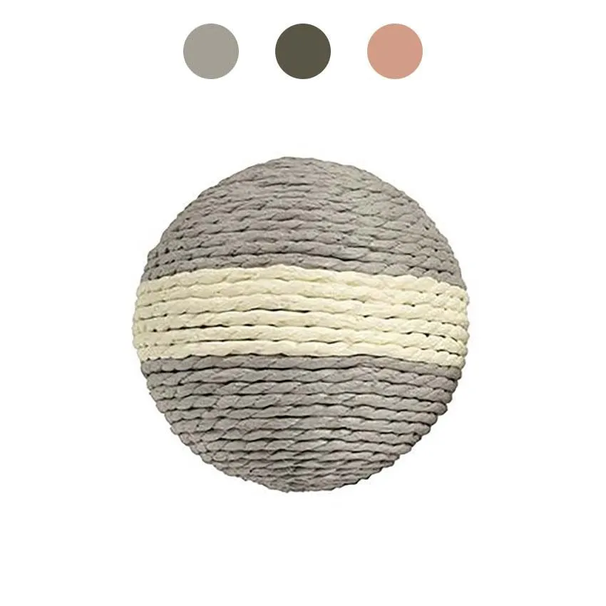 croci-bobby-balle-chat-corde-papier-grise-10-cm image 1