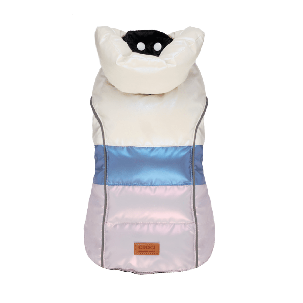 croci-pearly-manteau-chien-matelass-imperm-able-rose-35-cm image 3