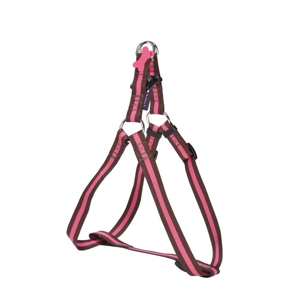 croci-bobby-arlequin-harnais-chien-nylon-marron-32-52-cm image 2