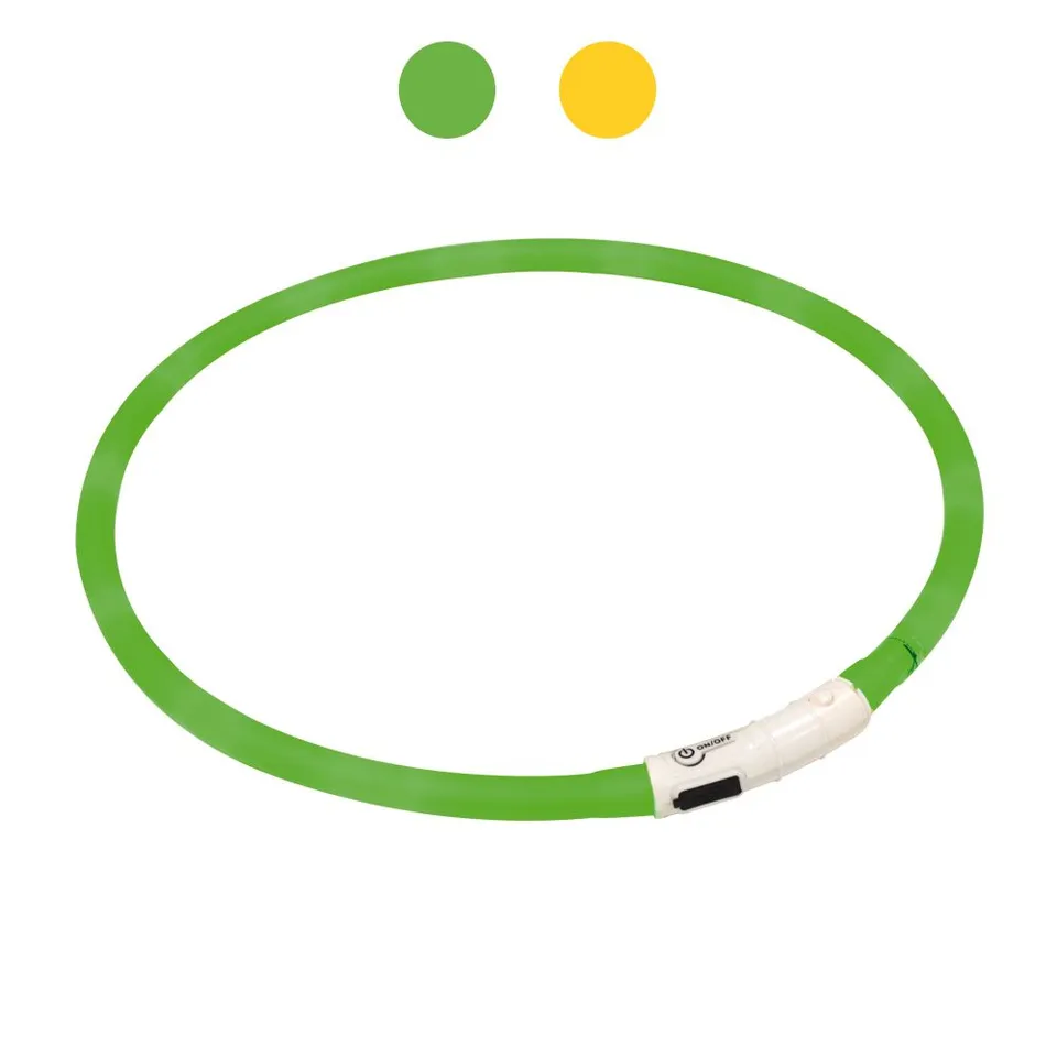 croci-collier-lumineux-led-pour-chien-jaune-usb-40-cm image 1