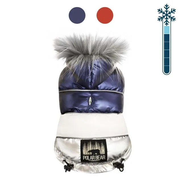 croci-polar-bear-manteau-chien-bleu-40-cm-imperm-able image 1
