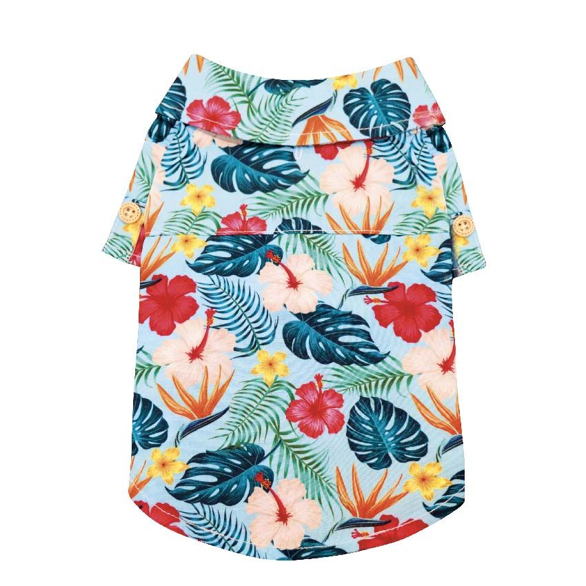 croci-blue-hawaii-chemise-chien-tropicale-30-cm image 1