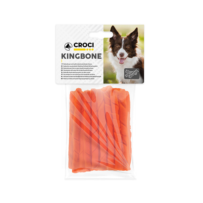 croci-king-bone-twisted-bacon-stick-friandise-chien image 1