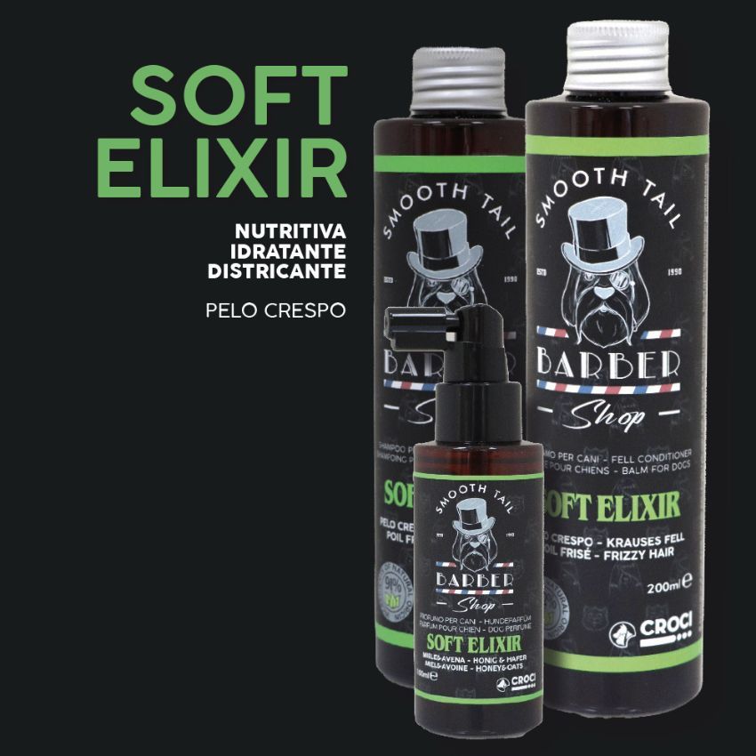 croci-barbershop-softelixir-shampoing-chien-200-ml-hydratant image 2
