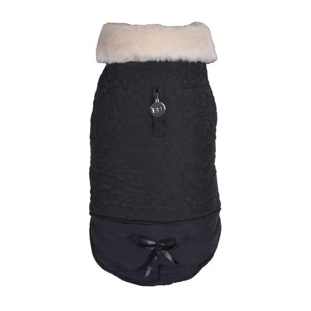 croci-dog-clothing-manteau-matelass-chien-col-fourrure-s-28-cm image 1