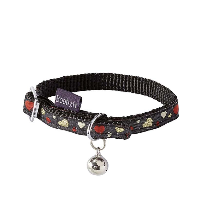 croci-bobby-lovely-collier-chat-nylon-c-urs-noir-30-cm image 2