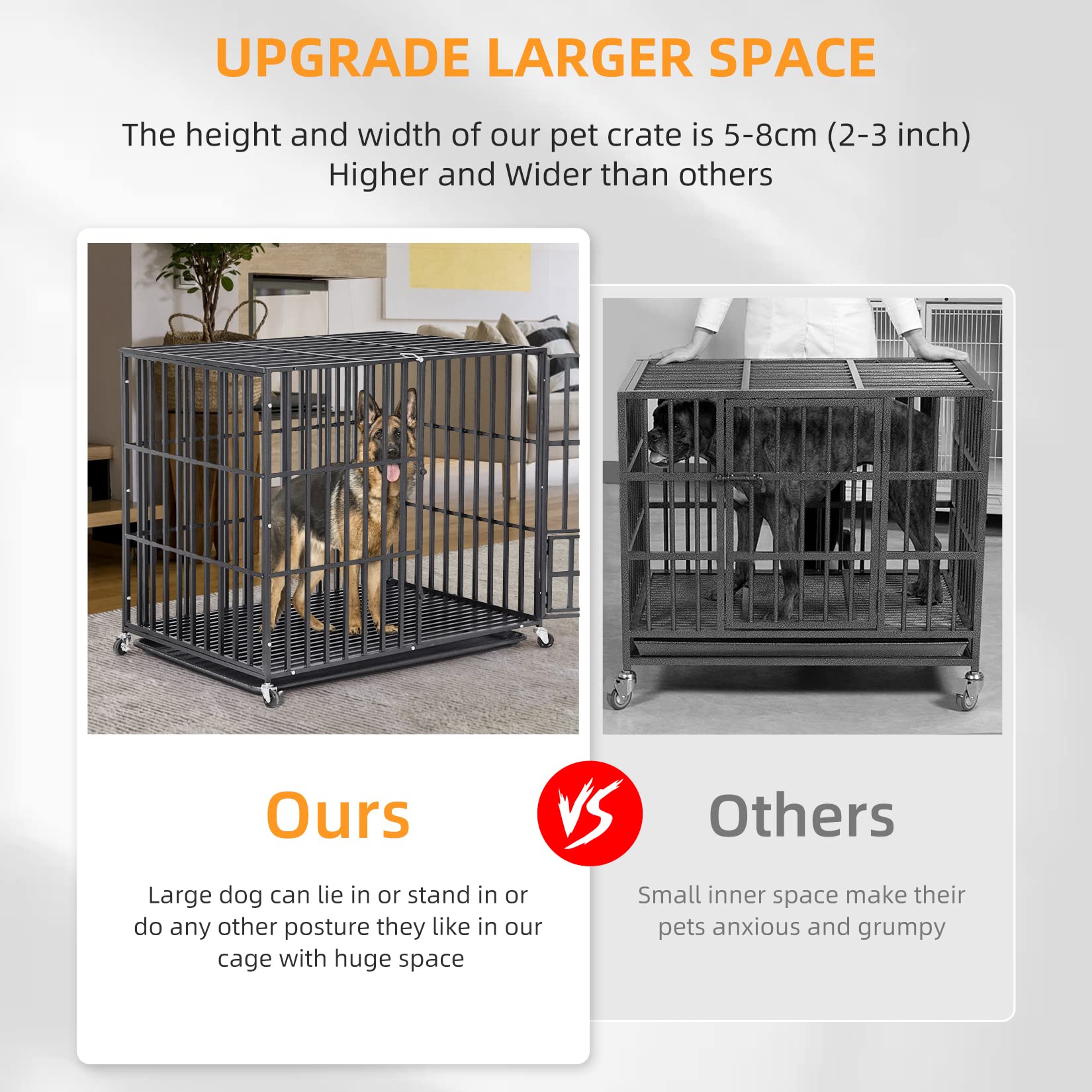 bingopaw-dog-crate-cage-chien-xxl-117cm-m-tal-roulettes image 5