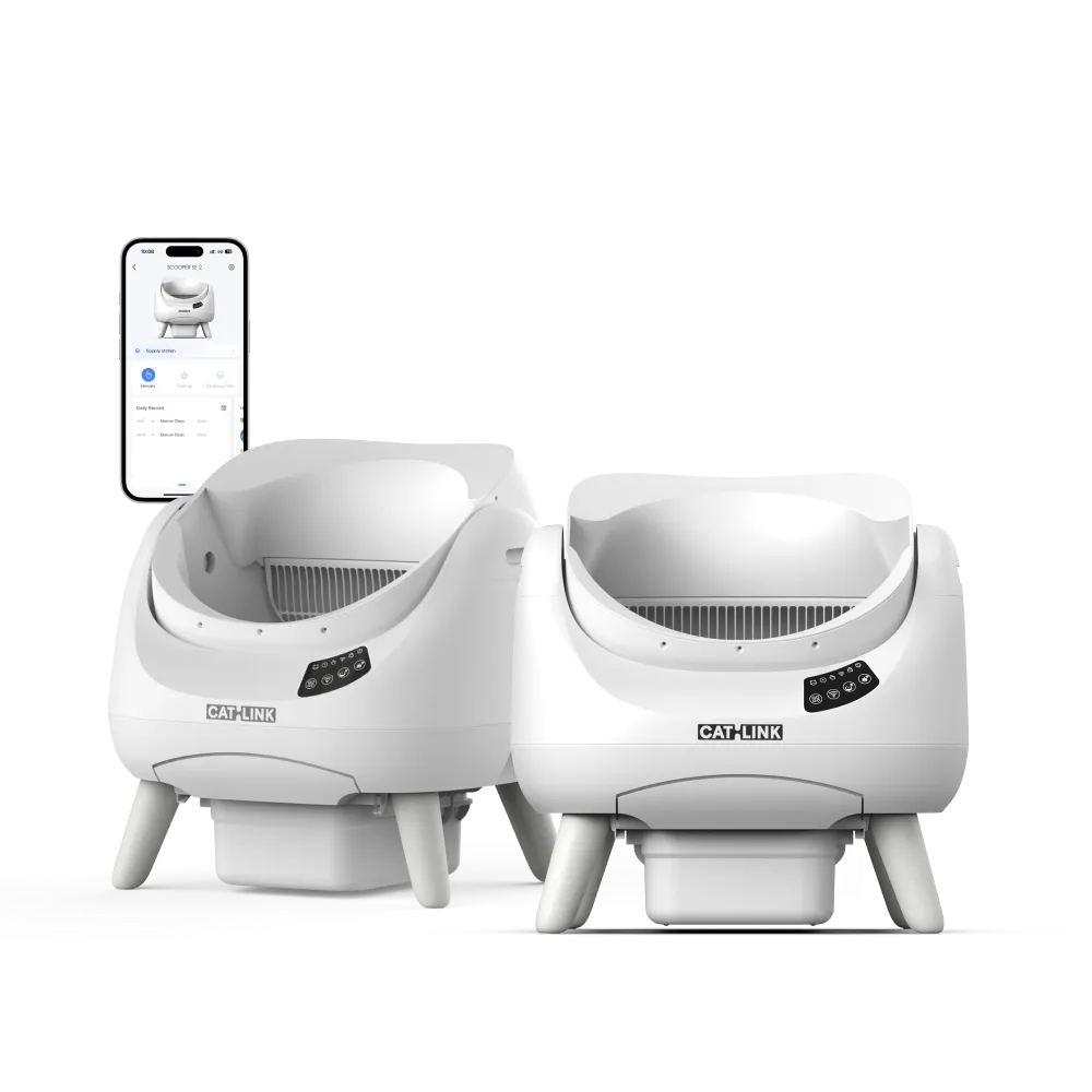 catlink-scooper-open-x-liti-re-autonettoyante-lot-de-2-gris-fonc image 2