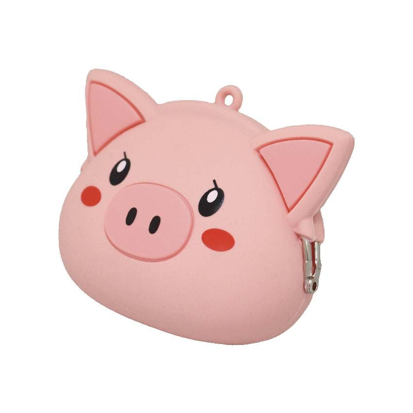 croci-happy-pig-distributeur-sacs-chien-silicone-rose image 1