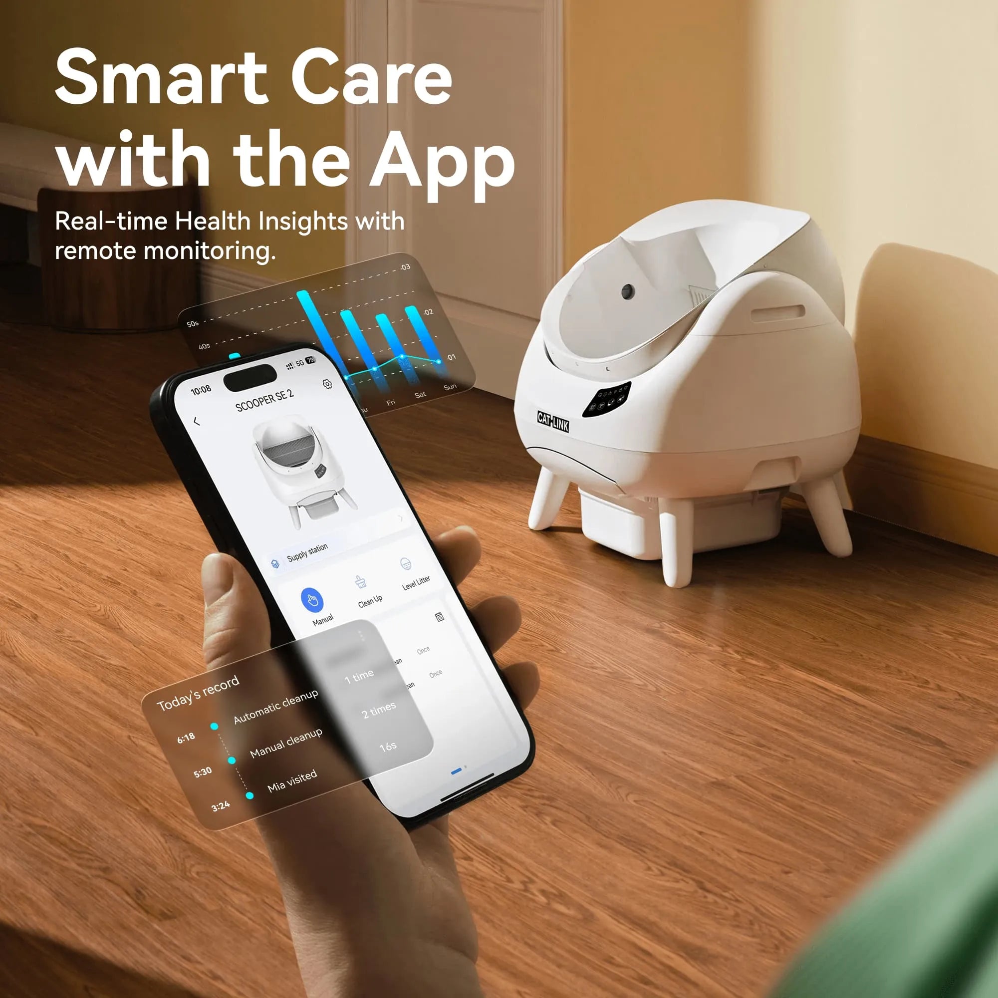 catlink-scooper-open-x-kit-chat-connect-liti-re-fontaine-gamelle image 4