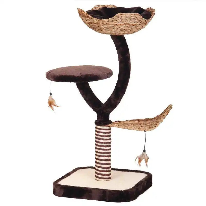 croci-magnolia-arbre-chat-naturel-99-cm-avec-niche image 1